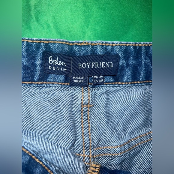 Boden Blue Boyfriend Denim Jeans size 10R - Picture 5 of 9